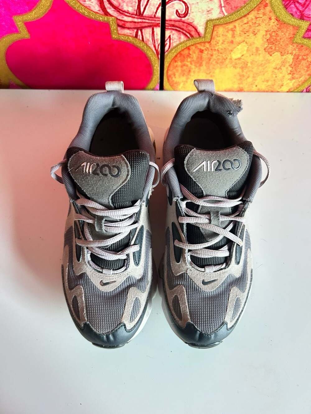Nike Air Max 200 Iced Lilac Off Noir Smoke Grey AT5627-008 Youth Size 5.5Y